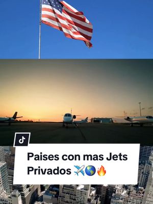 Paises con mas Jets Privados ✈️🌎🔥